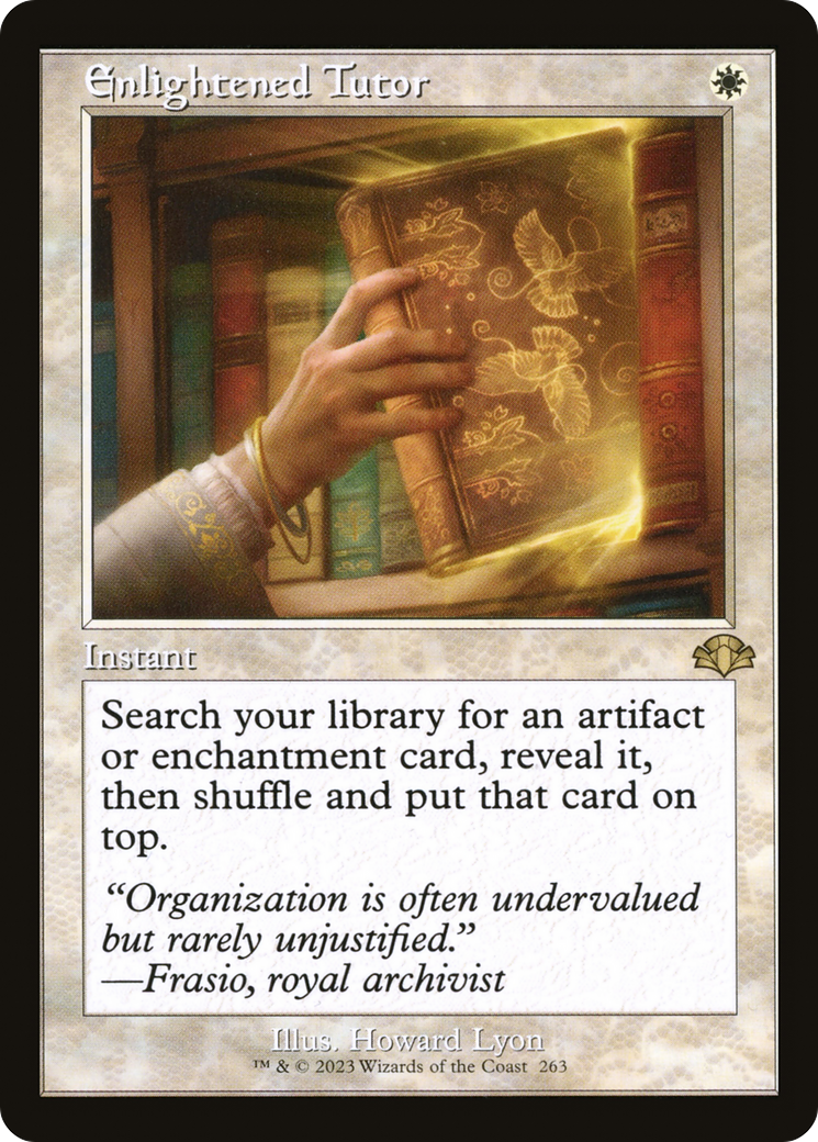 Enlightened Tutor (Retro) (263) - Dominaria Remastered