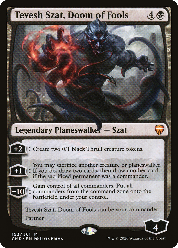 Tevesh Szat, Doom of Fools (153) Foil - Commander Legends