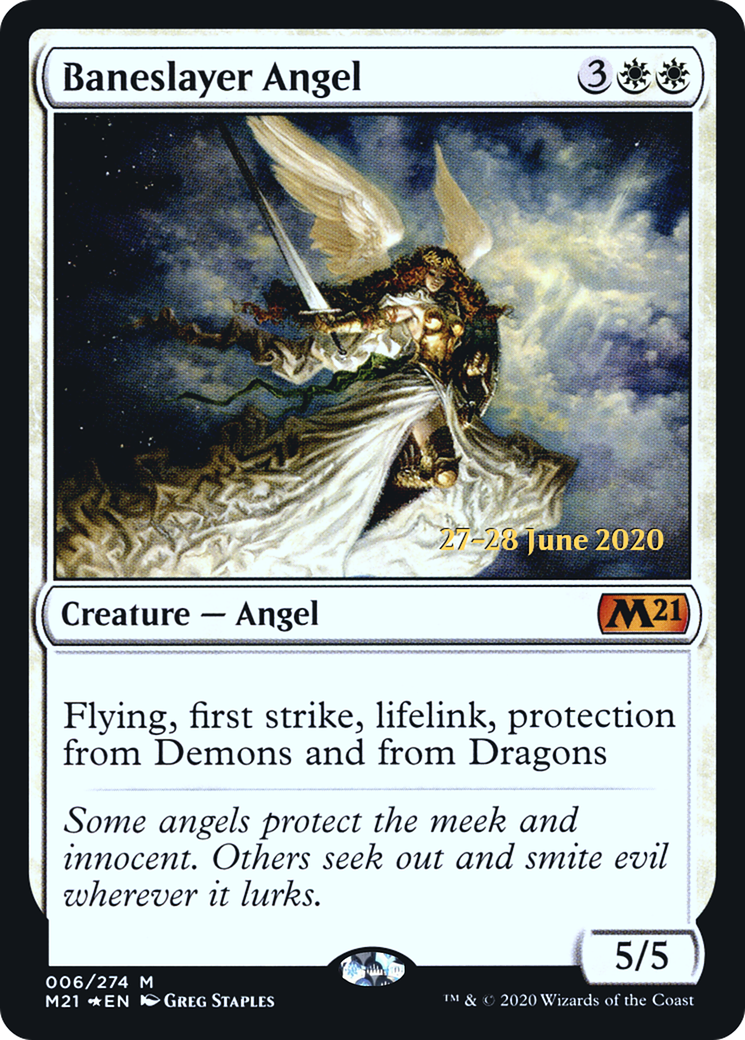 Baneslayer Angel (06s) Foil - Core Set 2021 Promos