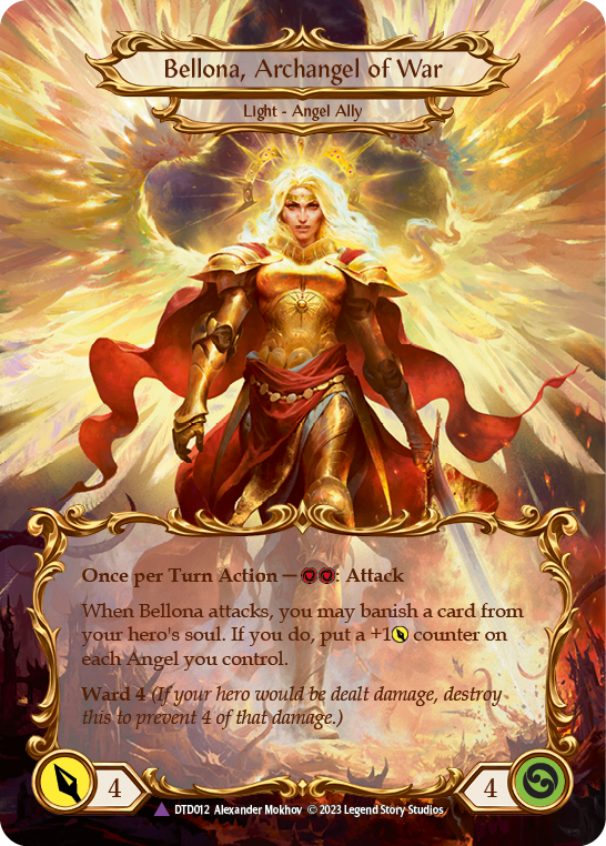 Figment of War // Bellona, Archangel of War (Marvel) (DTD012) Cold Foil - Dusk till Dawn