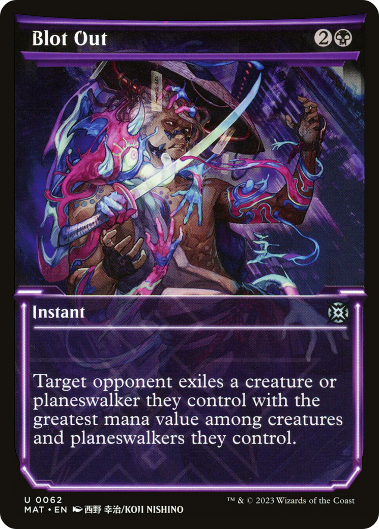 Blot Out (Showcase) (062) Foil - March of the Machine: The Aftermath