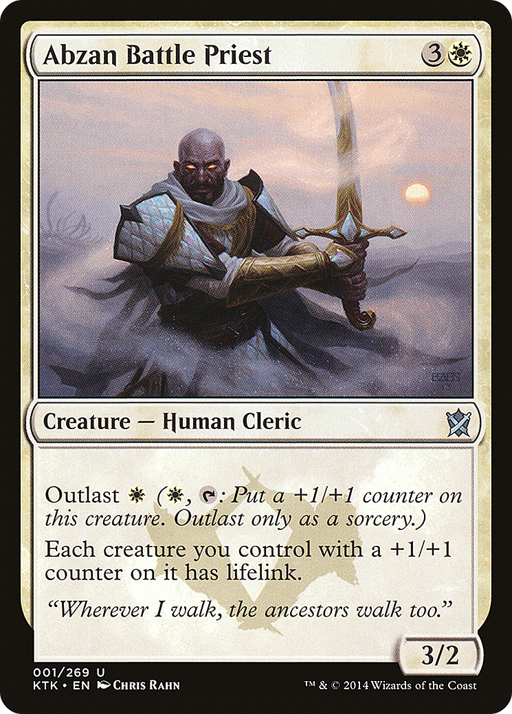 Abzan Battle Priest (001) - Khans of Tarkir