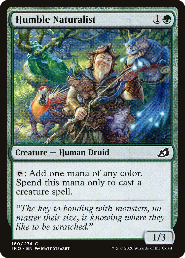 Humble Naturalist (160) Foil - Ikoria: Lair of Behemoths