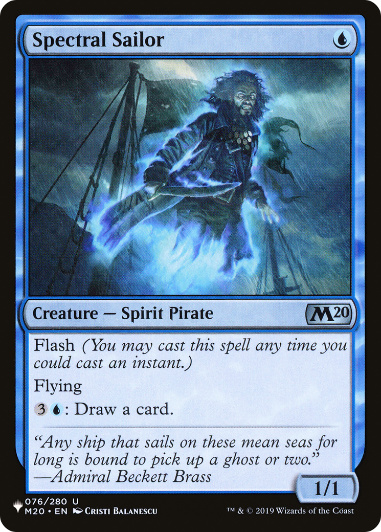 Spectral Sailor (M20-76) - The List