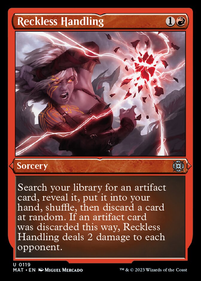 Reckless Handling (119) Etched - March of the Machine: The Aftermath