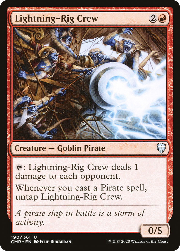 Lightning-Rig Crew (190) Foil - Commander Legends