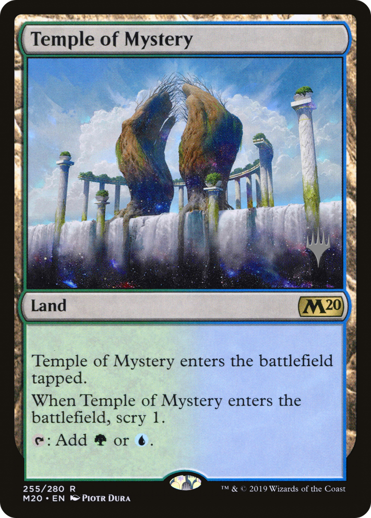 Temple of Mystery (255) Foil - Core Set 2020 Promos