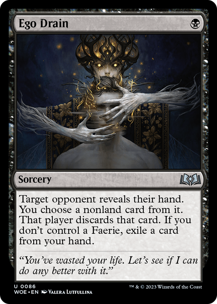 Ego Drain (086) Foil - Wilds of Eldraine