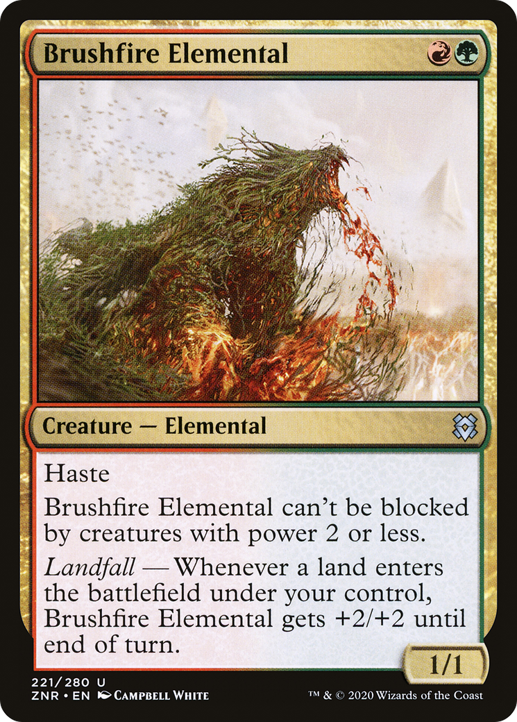 Brushfire Elemental (221) - Zendikar Rising