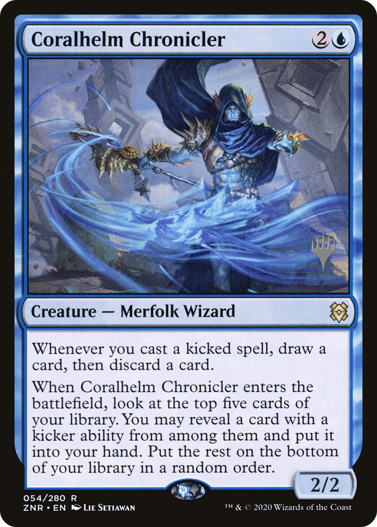 Coralhelm Chronicler (54p) - Zendikar Rising Promos