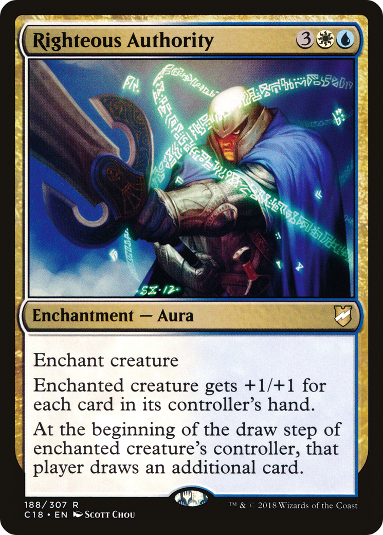 Righteous Authority (188) - Commander 2018