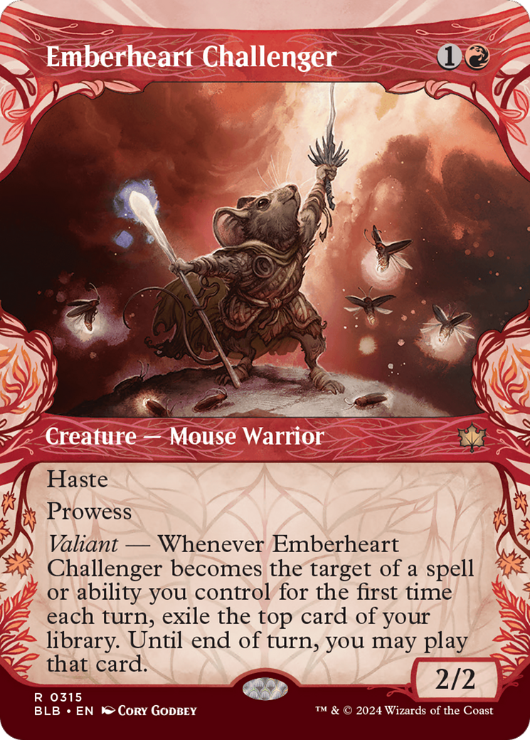 Emberheart Challenger (Showcase) (315) Foil - Bloomburrow