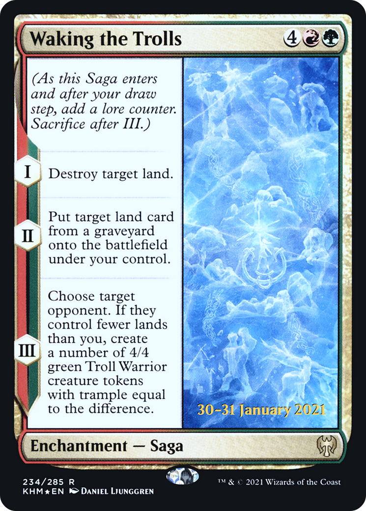 Waking the Trolls (234) Foil - Kaldheim Promos