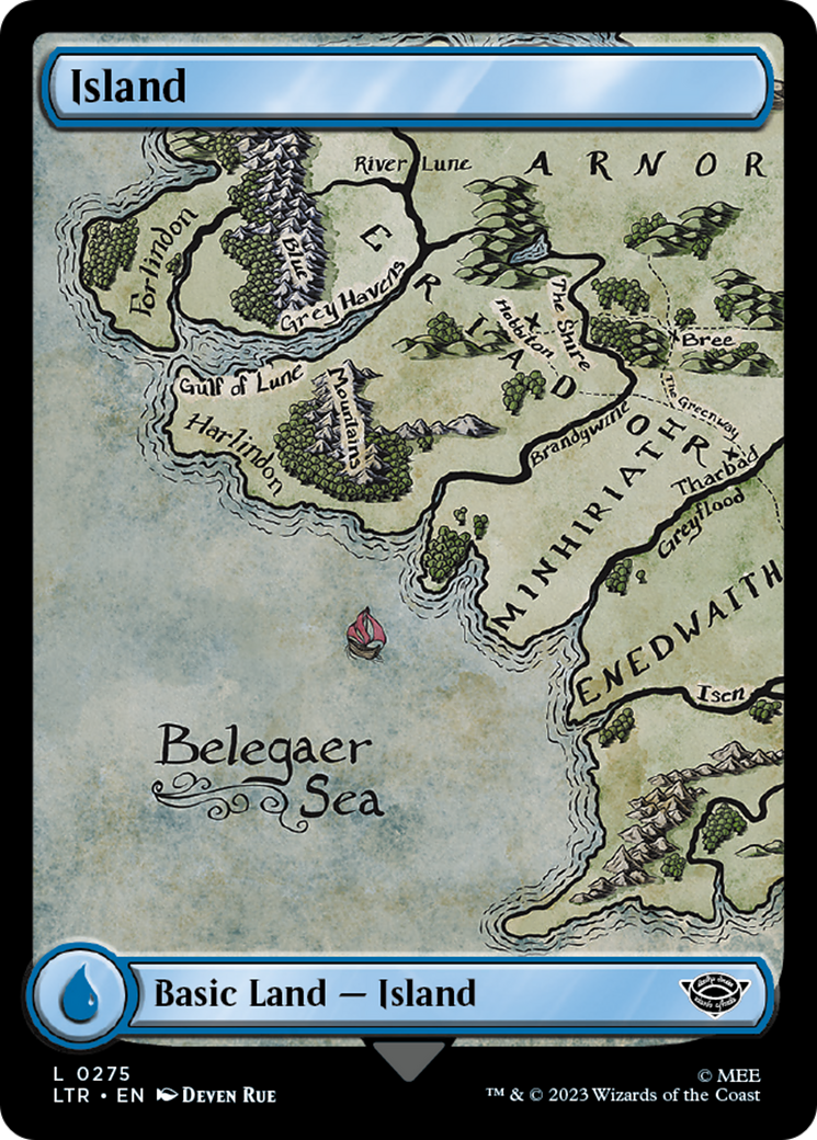 Island (275) Foil - The Lord of the Rings: Tales of Middle-earth