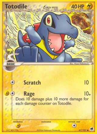 Totodile (Delta Species) (67) Reverse Holofoil - Dragon Frontiers