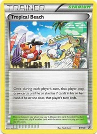 Tropical Beach - BW28 (Worlds 11) (BW28) - Black and White Promos