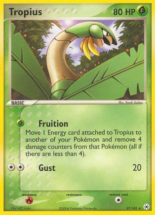 Tropius (27) Reverse Holofoil - Hidden Legends