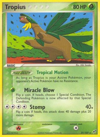 Tropius (27) Reverse Holofoil - Deoxys