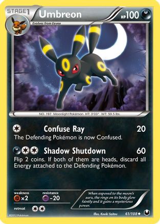Umbreon (61) Reverse Holofoil - Dark Explorers