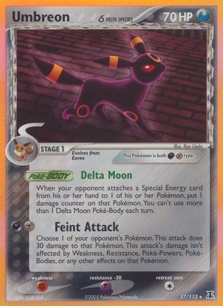 Umbreon (Delta Species) (17) Reverse Holofoil - Delta Species