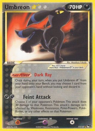 Umbreon Star (17) Holofoil - POP Series 5
