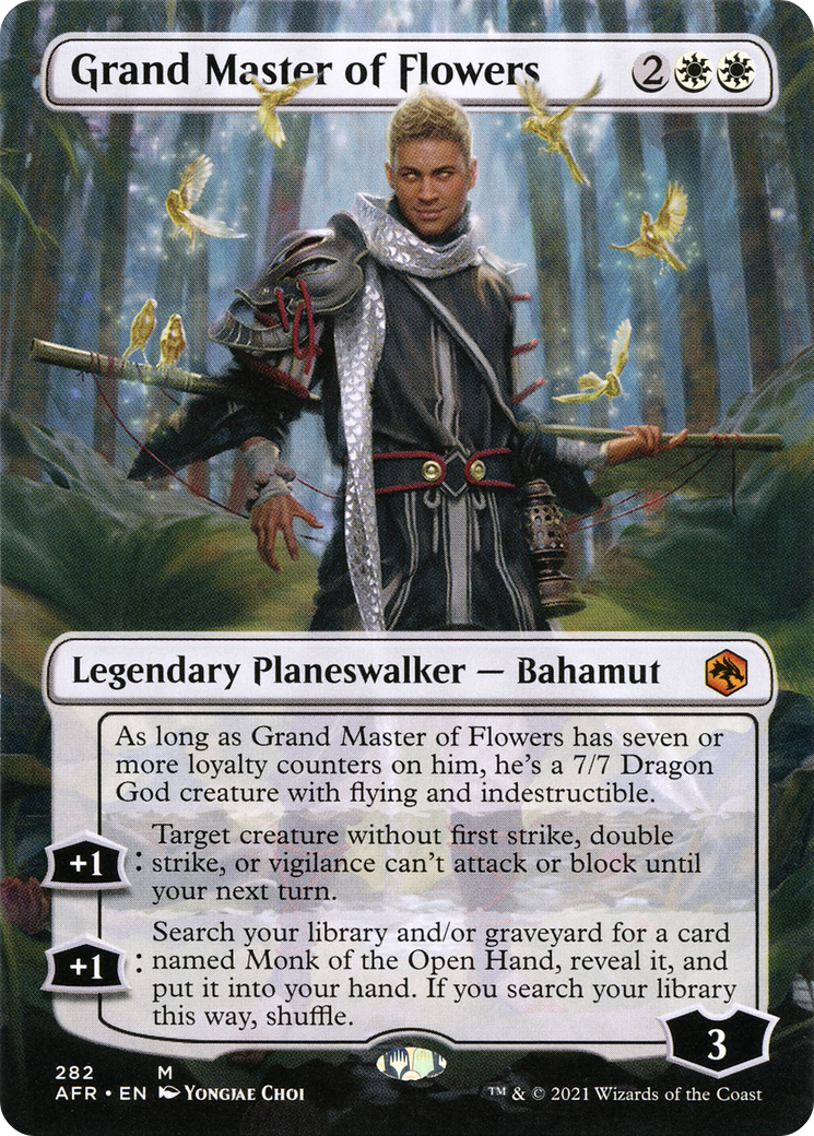 Grand Master of Flowers (Borderless) (282) Foil - Adventures in the Forgotten Realms