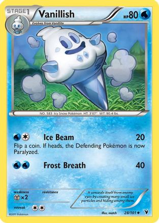 Vanillish (28) Reverse Holofoil - Noble Victories