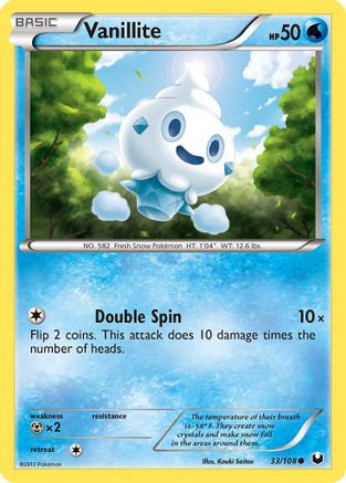 Vanillite (33) Reverse Holofoil - Dark Explorers