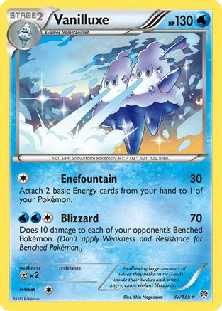 Vanilluxe (37) Reverse Holofoil - Plasma Storm