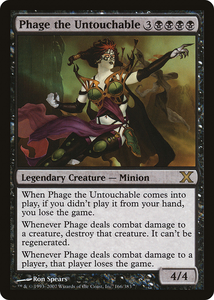 Phage the Untouchable (166) Foil - Tenth Edition
