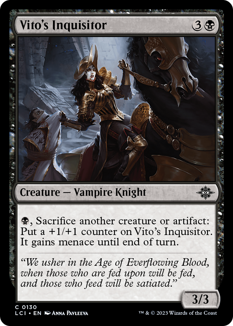 Vito's Inquisitor (130) Foil - The Lost Caverns of Ixalan