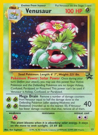 Venusaur (13) Holofoil - WoTC Promo