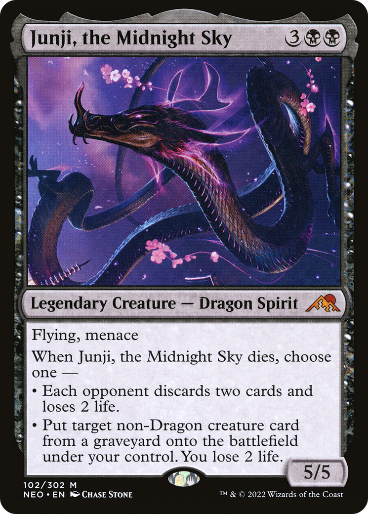 Junji, the Midnight Sky (102) Foil - Kamigawa: Neon Dynasty