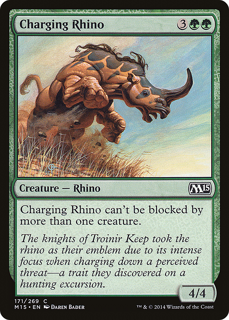 Charging Rhino (171) Foil - Magic 2015