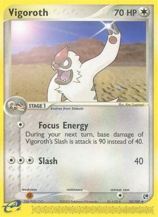 Vigoroth (52) Reverse Holofoil - Sandstorm