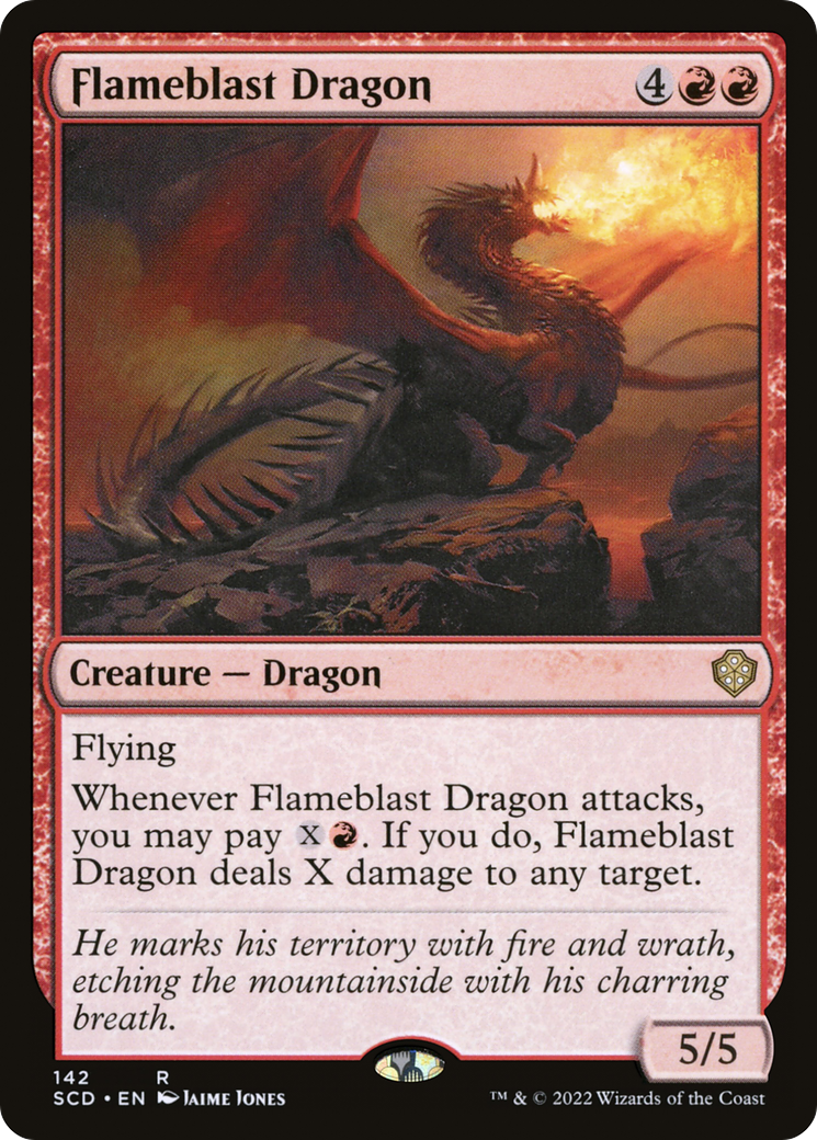 Flameblast Dragon (142) - Starter Commander Decks