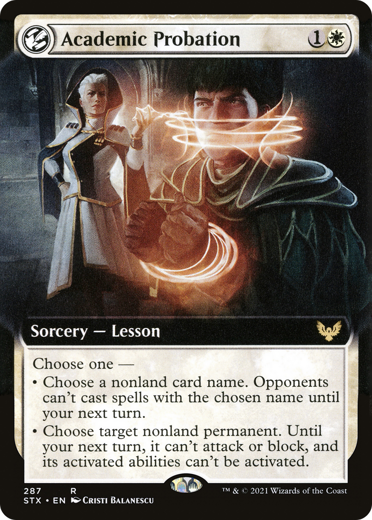 Academic Probation (Extended Art) (287) Foil - Strixhaven: School of Mages
