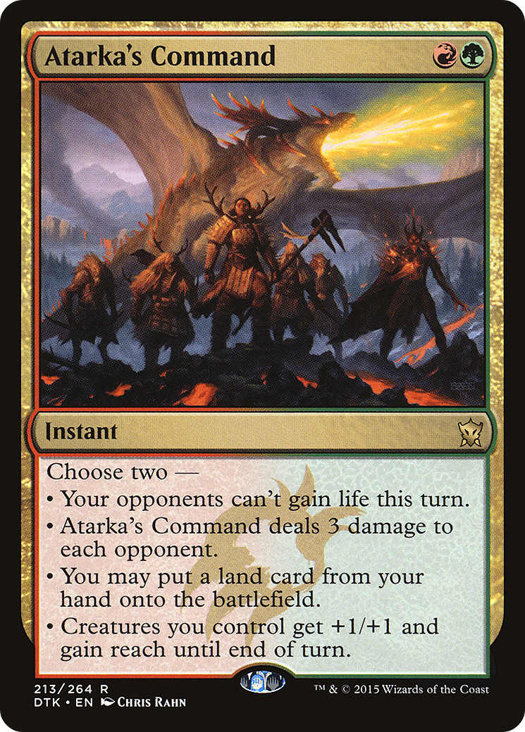 Atarka's Command (213) Foil - Dragons of Tarkir