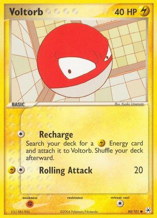 Voltorb (80) Reverse Holofoil - Hidden Legends