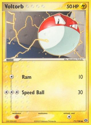 Voltorb (71) Reverse Holofoil - Emerald