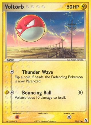 Voltorb (68) Reverse Holofoil - Legend Maker
