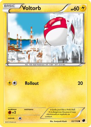 Voltorb (32) Reverse Holofoil - Plasma Freeze