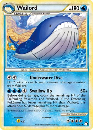 Wailord (31) Reverse Holofoil - Triumphant