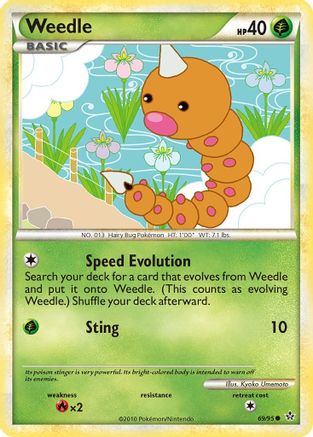 Weedle (69) Reverse Holofoil - Unleashed