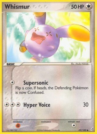 Whismur (69) Reverse Holofoil - Crystal Guardians