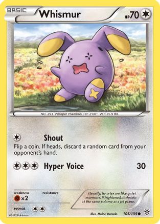 Whismur (105) Reverse Holofoil - Plasma Storm