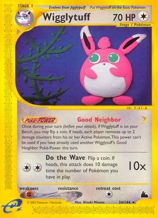 Wigglytuff (34) Reverse Holofoil - Skyridge