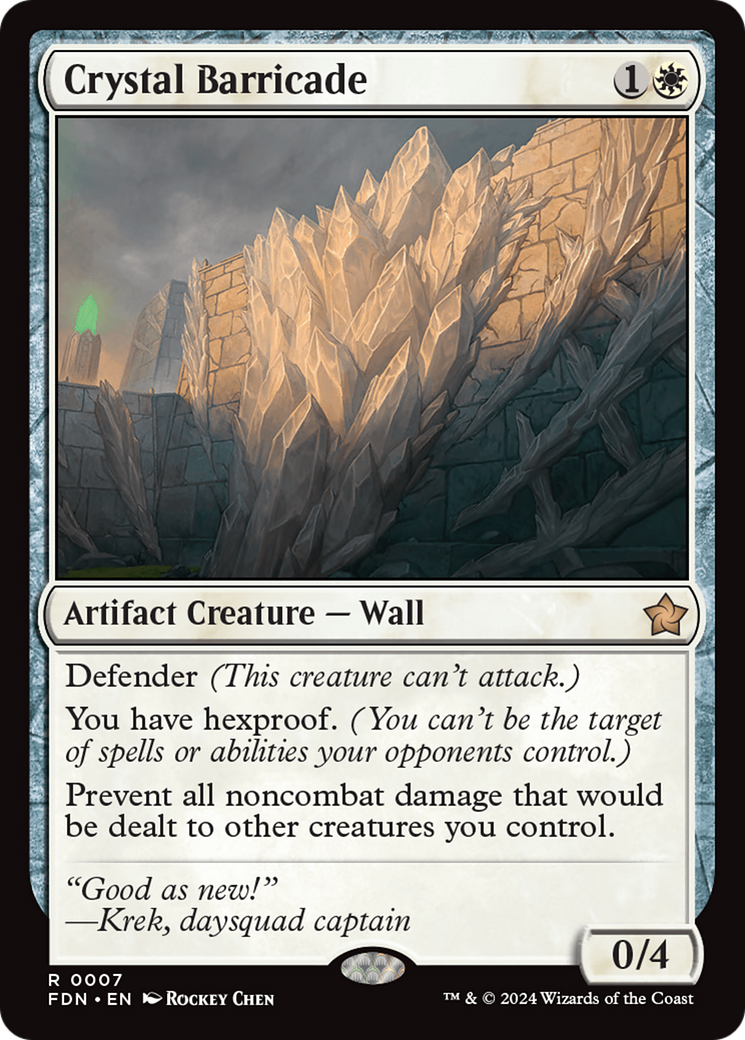 Crystal Barricade (007) Foil - Foundations