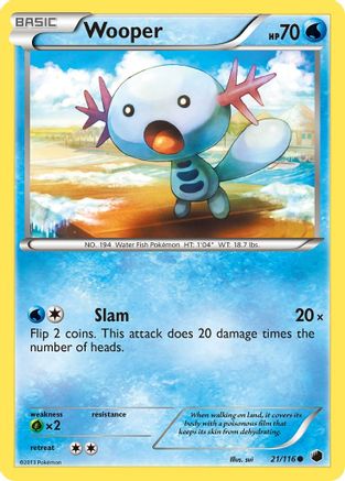 Wooper (21) Reverse Holofoil - Plasma Freeze