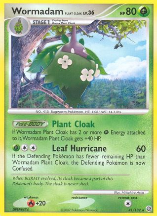 Wormadam Plant Cloak (41) Reverse Holofoil - Secret Wonders